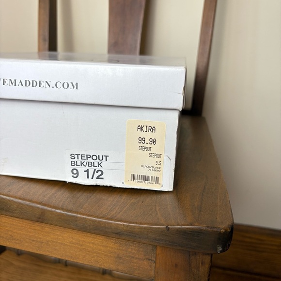 Steve Madden Black Peep-Toe Heels - Picture 7 of 7